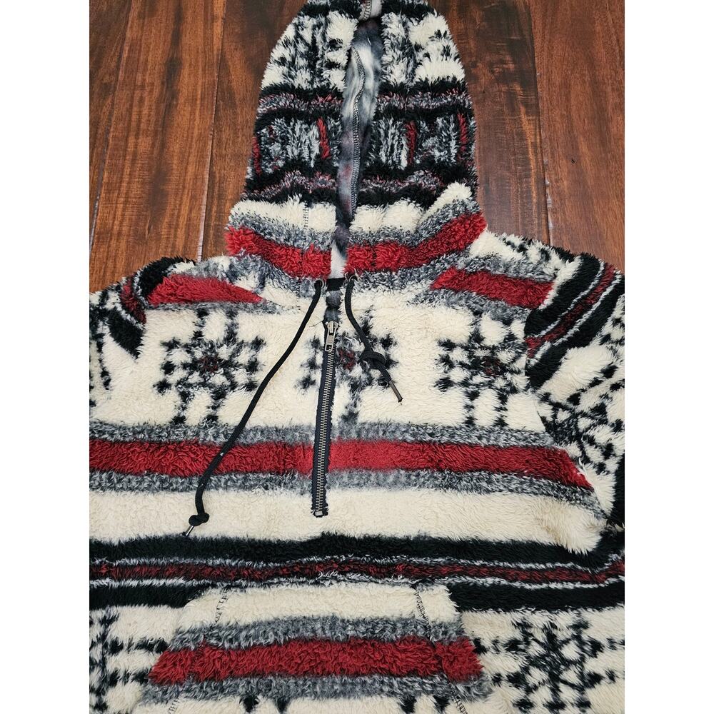 Billa Bong sweater fleece fuzzy hoodie Women's Size L - Picture 2 of 3